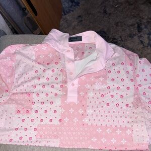 G/FORE Bali Hai golf shirt; Size L